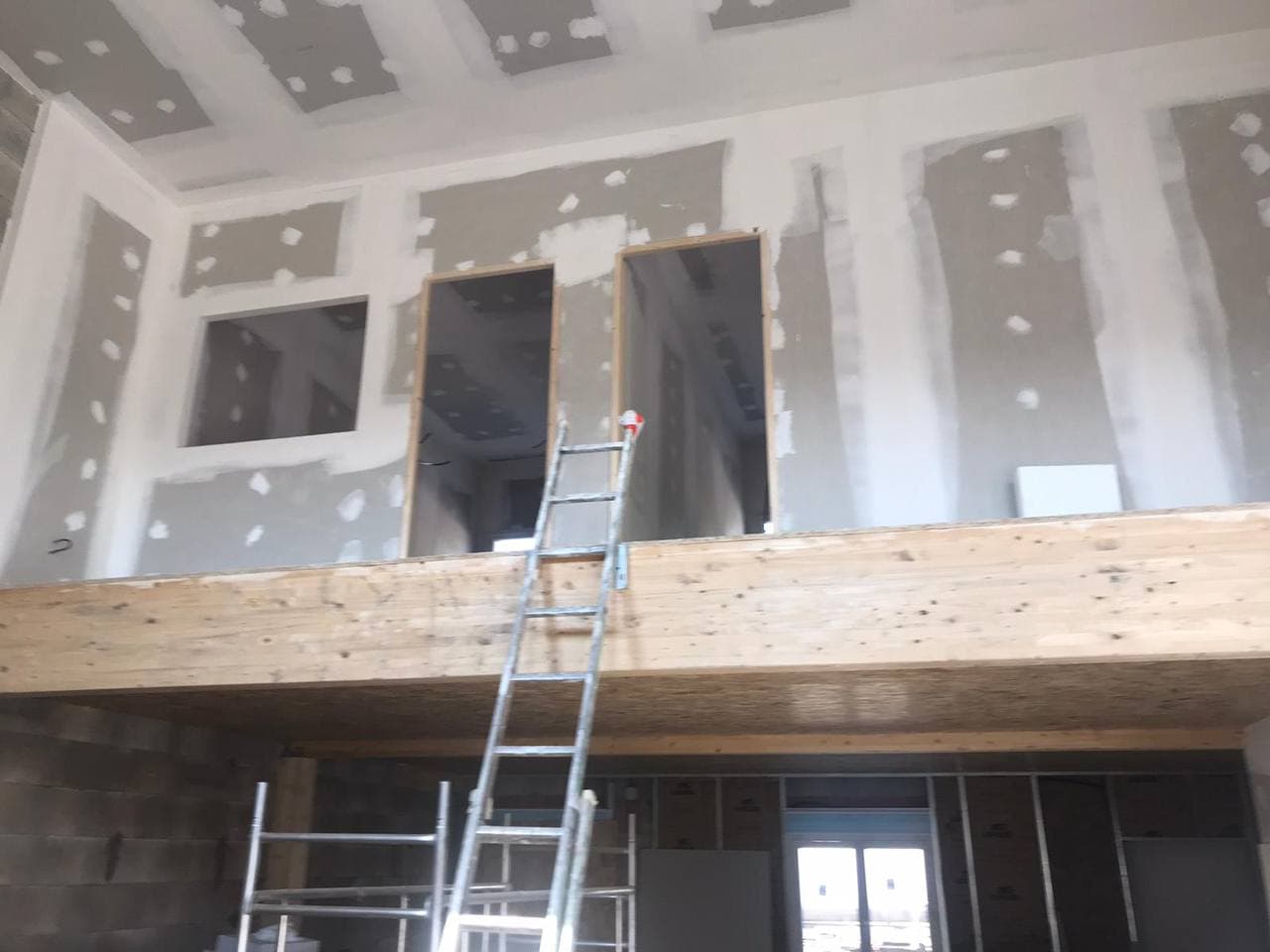 Travaux de plâtrerie